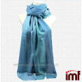 Chinese Supplier Woven Blended Ombre Aqua Neck Shawl Wrap